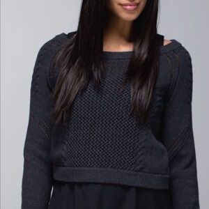 lululemon athletica - “Be Present” Cropped Pullover Sweater
